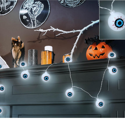 Halloween Lichtslinger LED Ogen 1,3m