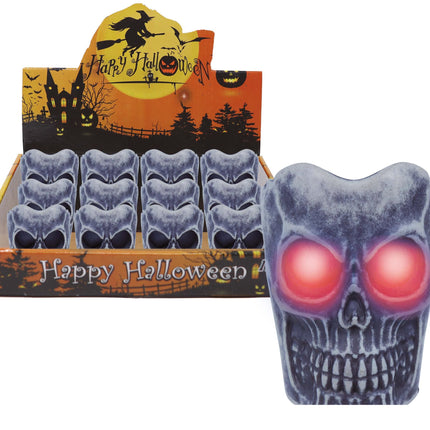 Halloween Tafeldecoratie Schedel Kaars 6cm