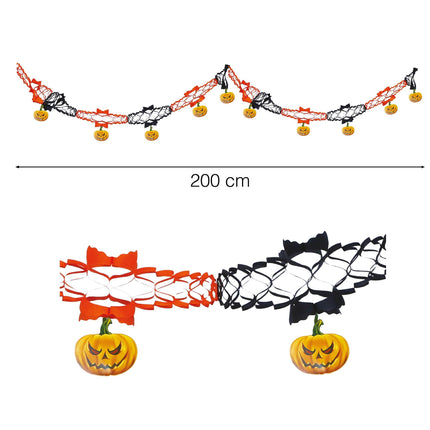 Halloween Slinger Pompoenen 2m