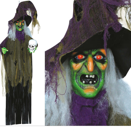 Halloween Hangdecoratie Heks 1,8m