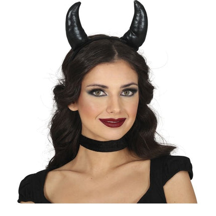 Halloween Haarband Zwart Demon