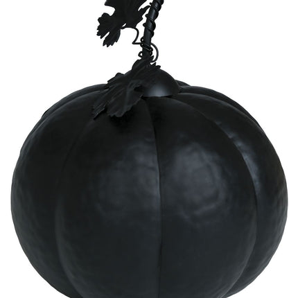 Halloween Decoratie Zwart Pompoen Met Licht 16cm