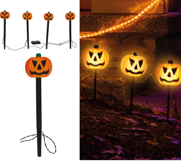 Halloween Priklamp 33cm 4st