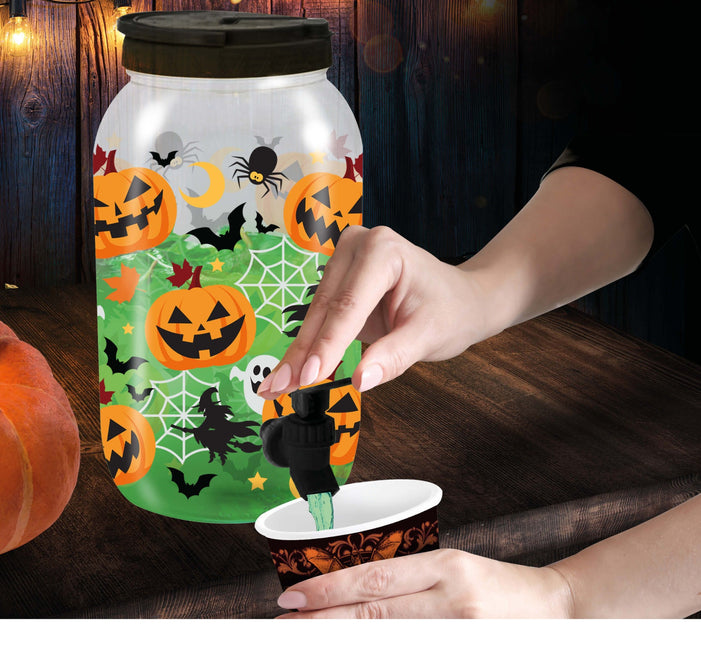 Halloween Drankdispenser Pompoen 27cm