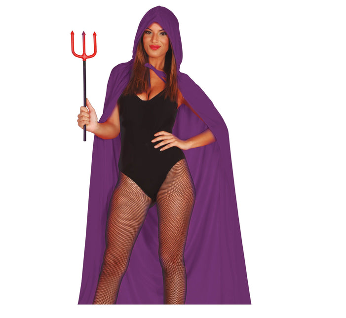 Halloween Cape Paars Dames 1,3m