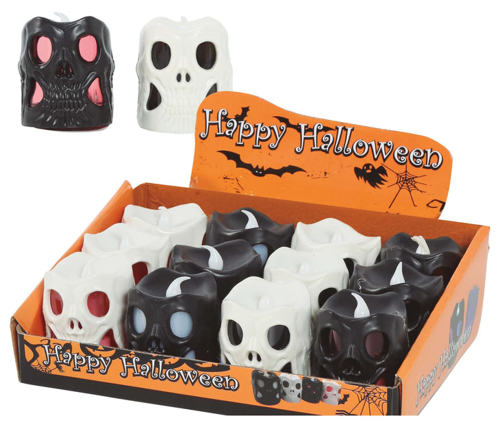 Halloween Schedel Lantaarn Led 6cm