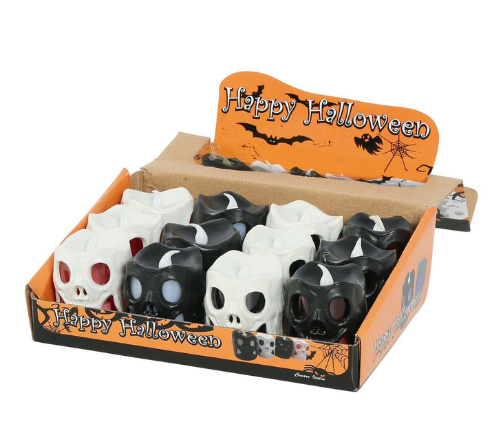 Halloween Schedel Lantaarn Led 6cm