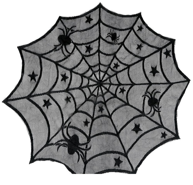 Halloween Tafelkleed Spinnenweb 1m