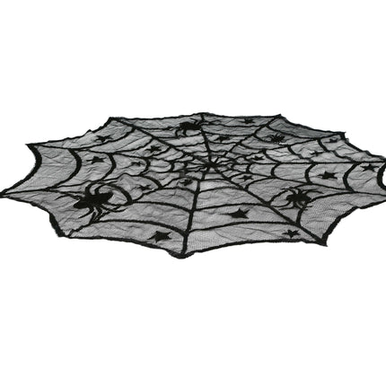 Halloween Tafelkleed Spinnenweb 1m