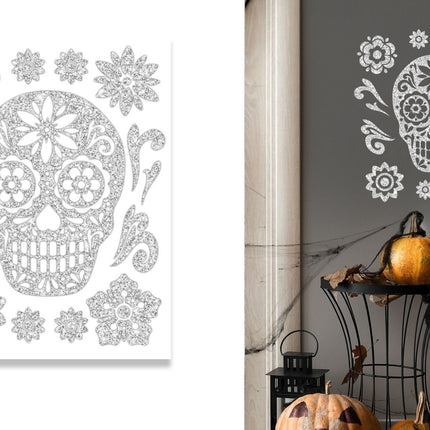 Halloween Wanddecoratie Sticker Schedel