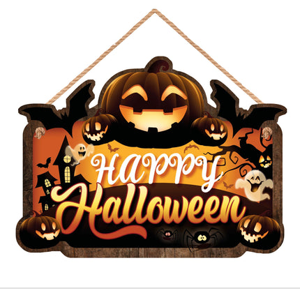 Halloween Hangbord Happy Halloween 35cm