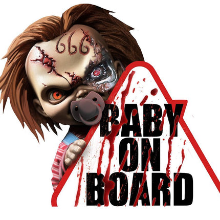 Halloween Raamsticker Baby On Board