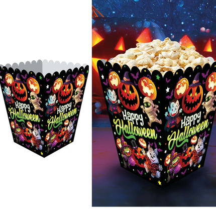 Halloween Popcorn Bakjes 6st