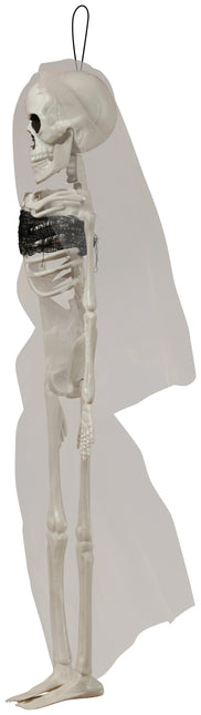 Skeleton bride hanging decoration 43 cm