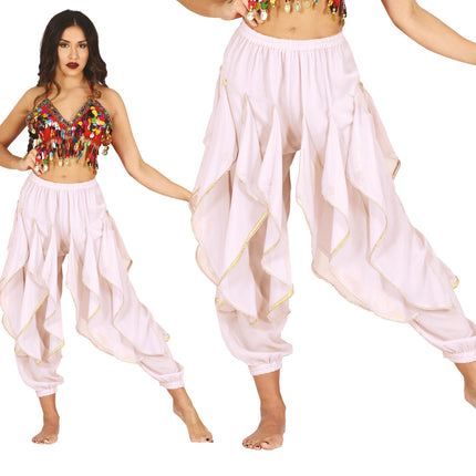 Hq white belly dance pants