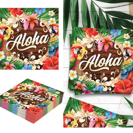 Bag 20 aloha summer napkins 16x16