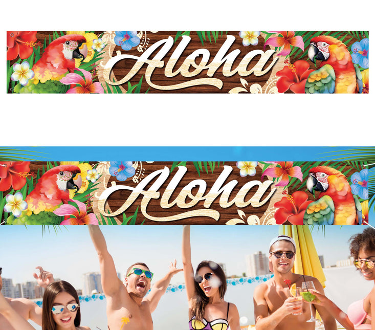 Aloha summer fabric banner x 150cm