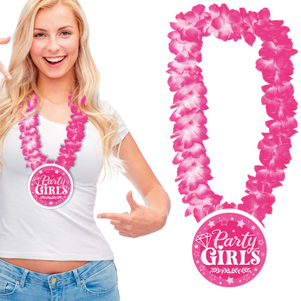 Party girls hawaiian necklace