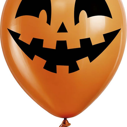 Halloween Ballonnen Oranje Pompoen 30cm 10st