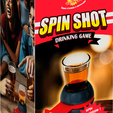 Rotating arrow drinking game with shots 10 cm