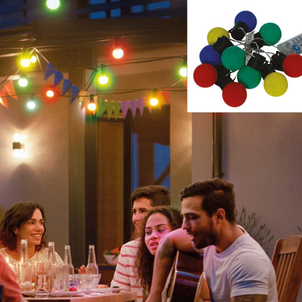 10 led multicolor battery garland 150 cm