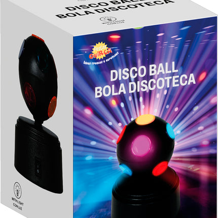 Led disco ball 9x9x12 cm, batteries