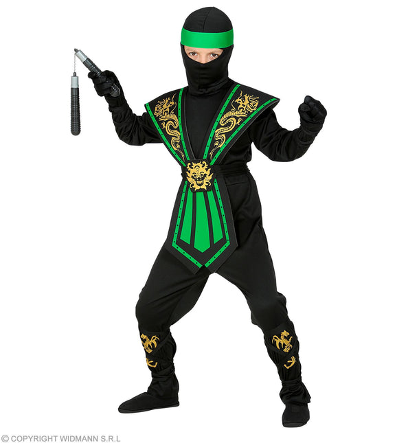 Kombat Ninja Groen Kostuum Kind