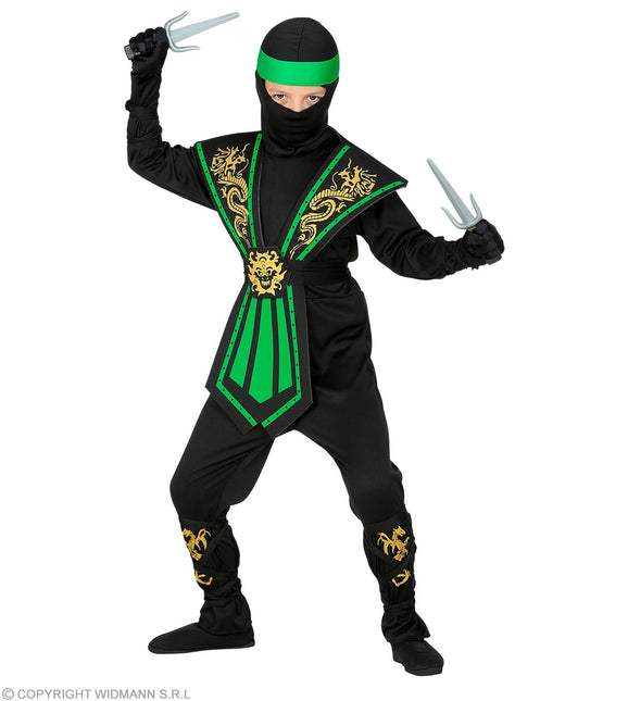 Kombat Ninja Groen Kostuum Kind