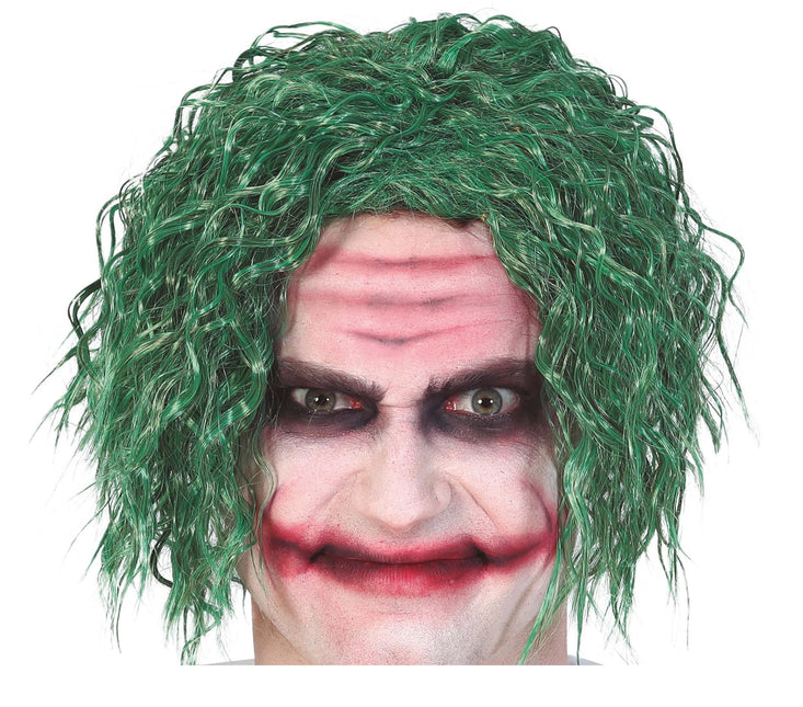 Halloween Pruik Joker Groen