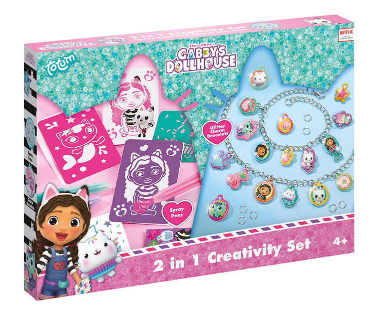 Gabby's Dollhouse 2 In 1 Set Bedelarmbanden En Kaarten Maken