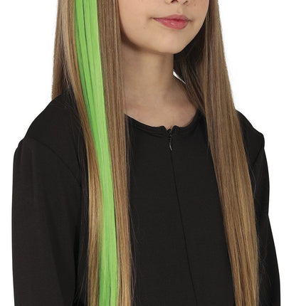 Hair Extensions Groen 50cm 3st