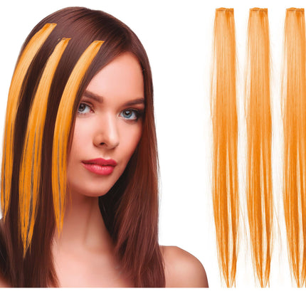 Hair Extensions Oranje 50cm 3st