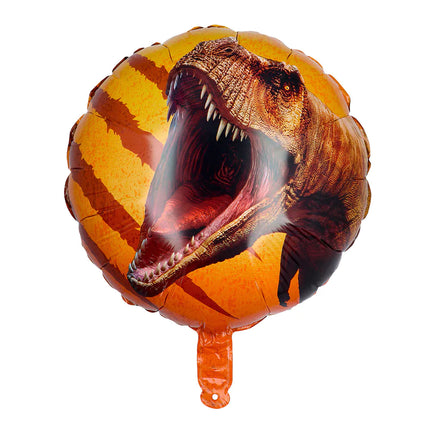 Dino Helium Ballon Oranje Leeg 45cm