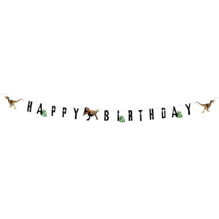 Dinosaurus Letterslinger Happy Birthday 2m