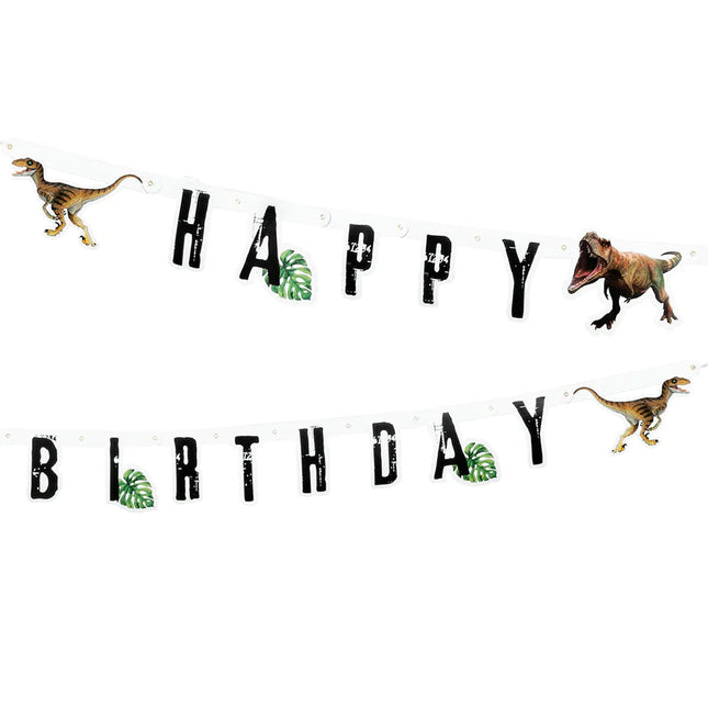 Dinosaurus Letterslinger Happy Birthday 2m