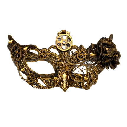 Steampunk Oogmasker Goud