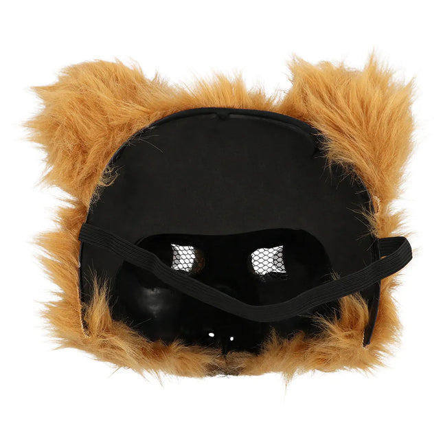 Beer Masker Bruin Pluche