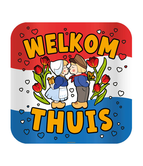 Welkom Thuis Deurbord Holland 50cm