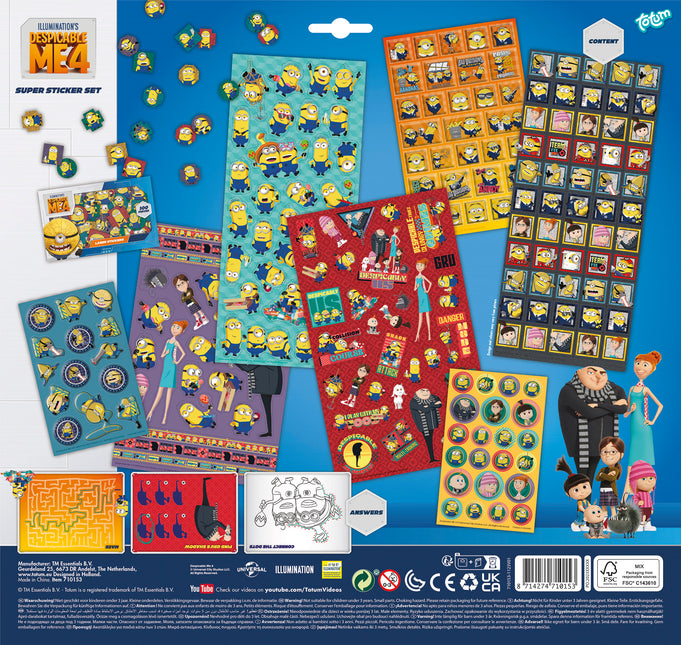 Despicable Me Stickerset XL 300st