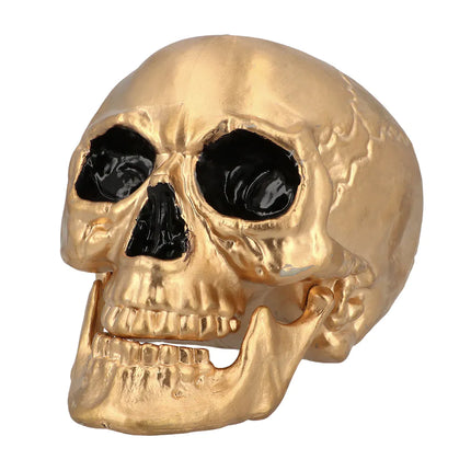 Halloween Schedel Goud 24cm