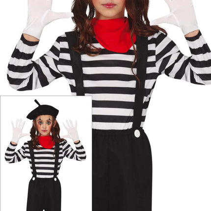 Mime Kostuum Kind