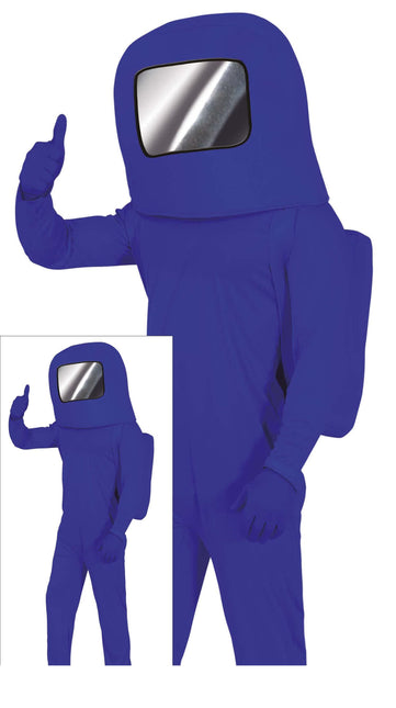 Astronautenpak Kind Blauw 14/16 jaar