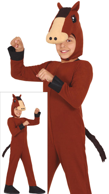 Onesie Paard Bruin