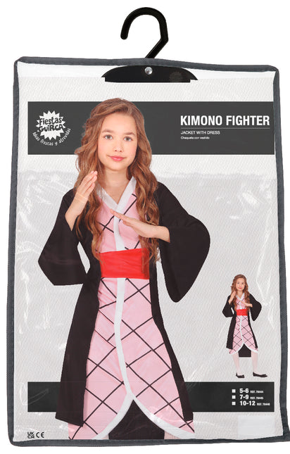 Vechter Kostuum Kimono Meisje