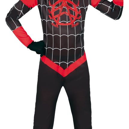 Spiderman Kostuum Zwart Rood Jongen