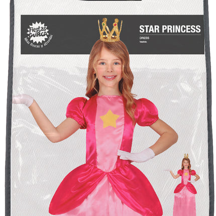 Prinses Peach Jurk Roze Meisje