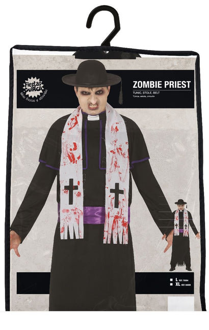 Zombie Priester Halloween Kostuum Heren L