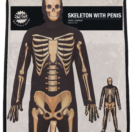 Skelet Halloween Kostuum Heren Met Penis