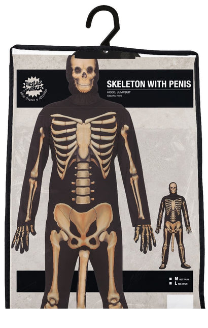 Skelet Halloween Kostuum Heren Met Penis