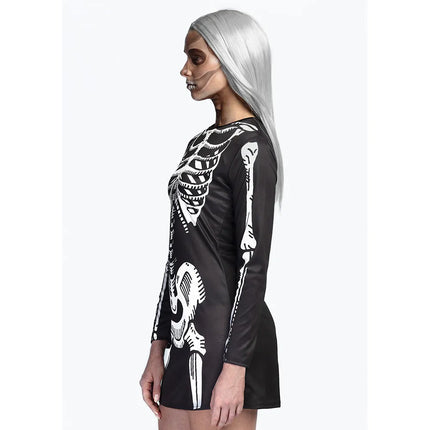 Halloween Jurk Dames Skelet